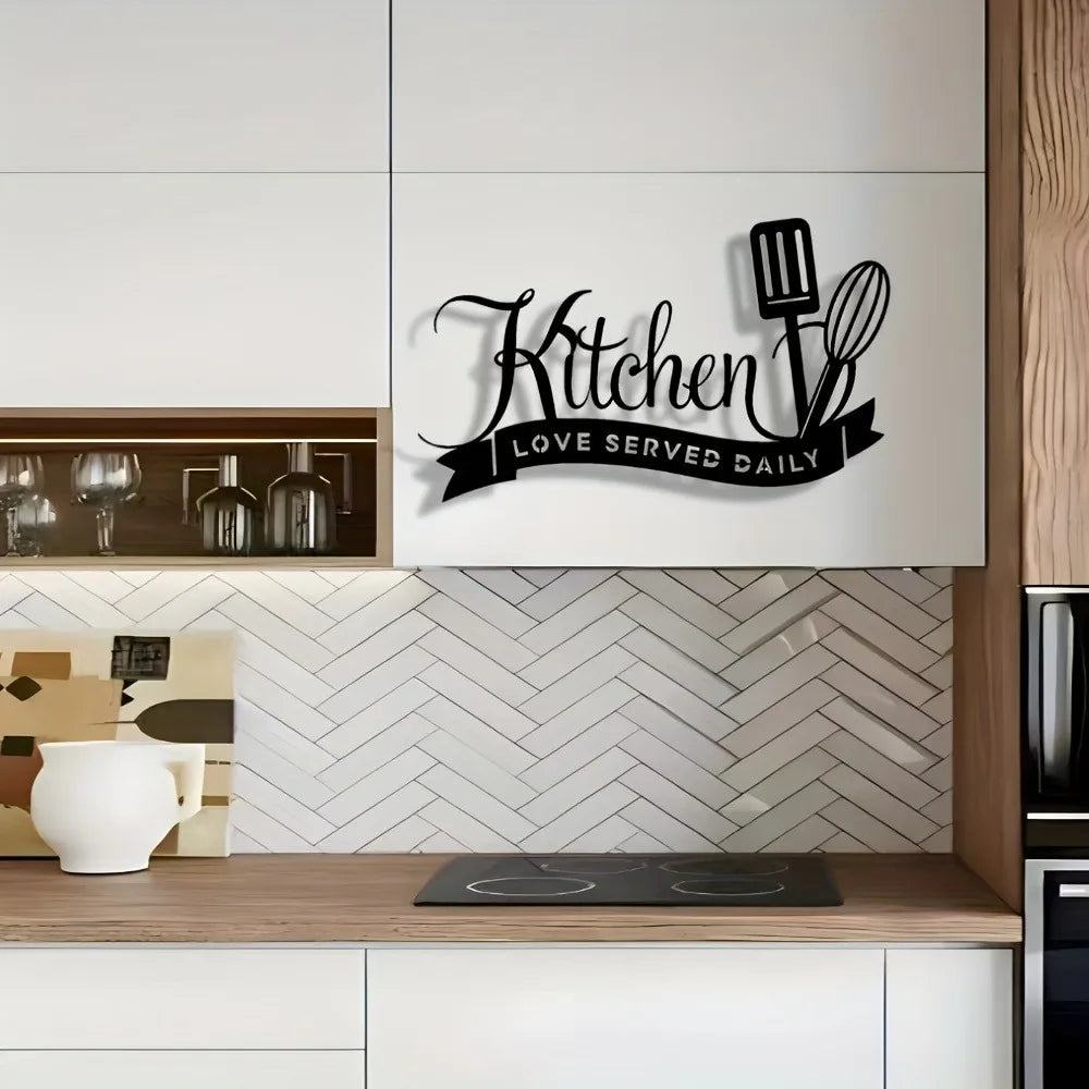 Kitchen Sign Wall Decor, Kitchen Decor, Metal Kitchen Signs Wall Decor Farmhouse & Home & Kitchen Wall Decor Farmhouse & Kitchen