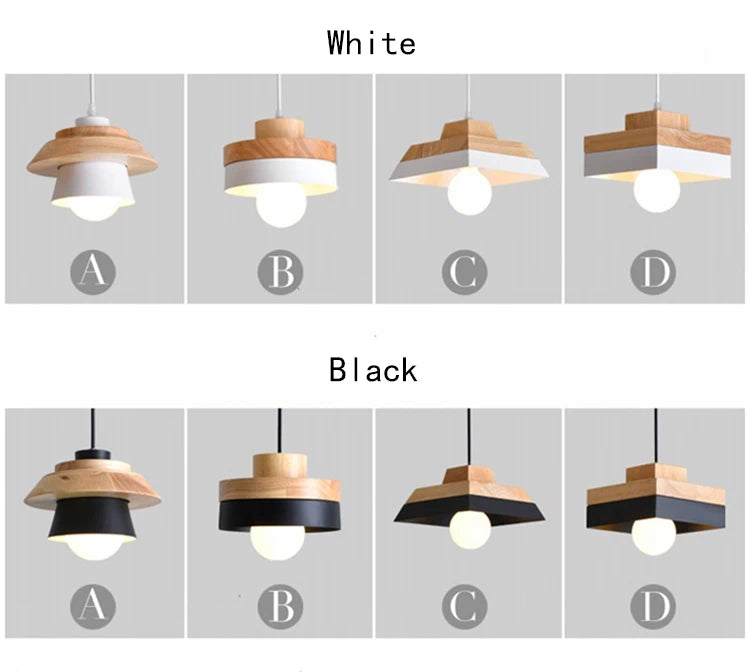 Modern Wood Chandelier Room Decor  Lighting for Living Room  Lamp for Bedroom Cafe or Restaurant Interior Decoration Lights