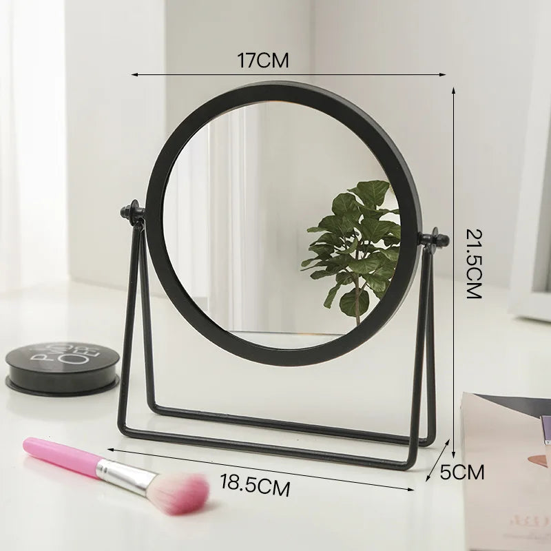 Bathroom Makeup Mirror Home Bedroom Desktop Countertop Vanity Mirror Dormitory Internet Celebrity Beauty Shower Mirror