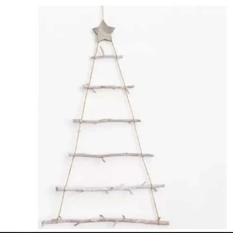 DIY 1/5/7 Tier Wooden Xmas Decorations, Hanging Wall Ornament for Home, Indoor Outdoor Window Door Decor
