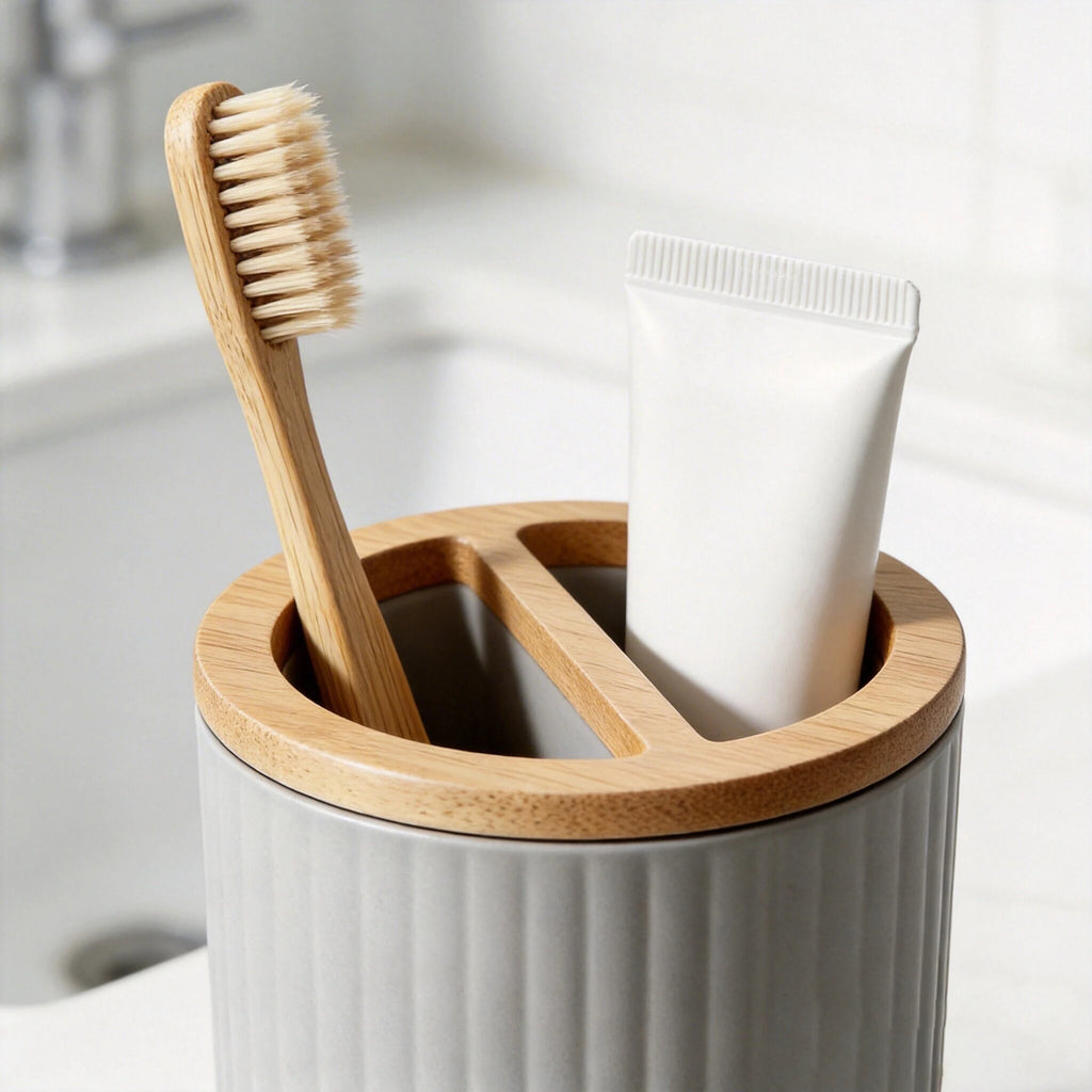Creative Bathroom Accessory with Soap Dispenser, Toothbrush Holder, Wash Cup and Soap Box, Functional Bath Decor for Home, Apart