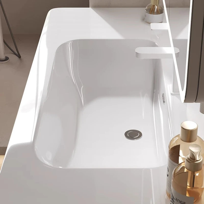 Led Light Ensuite Bathroom Cabinet Basin Designs Mirror Shelves Bathroom Cabinets Shower Organizer Banyo Dolabi Home Furniture
