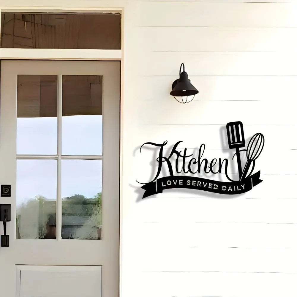 Kitchen Sign Wall Decor, Kitchen Decor, Metal Kitchen Signs Wall Decor Farmhouse & Home & Kitchen Wall Decor Farmhouse & Kitchen