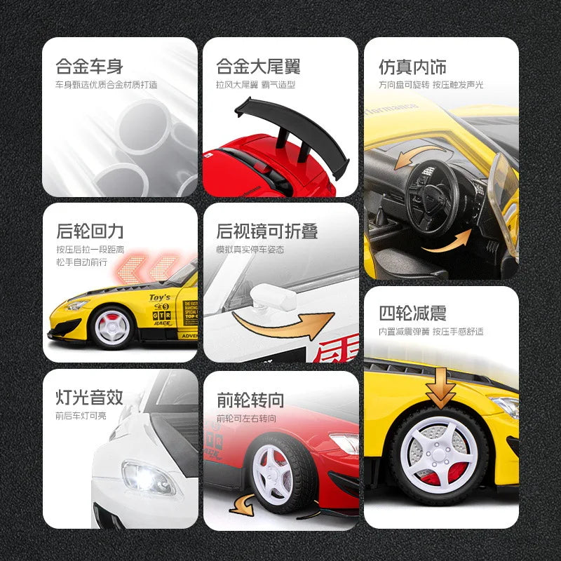 1:22 S2000 Car Decoration Ornament Indoor Decoration for Living Room Bedroom Hotel Office Decor for Home, Office And Car