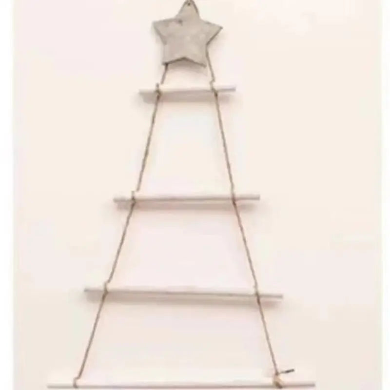 DIY 1/5/7 Tier Wooden Xmas Decorations, Hanging Wall Ornament for Home, Indoor Outdoor Window Door Decor