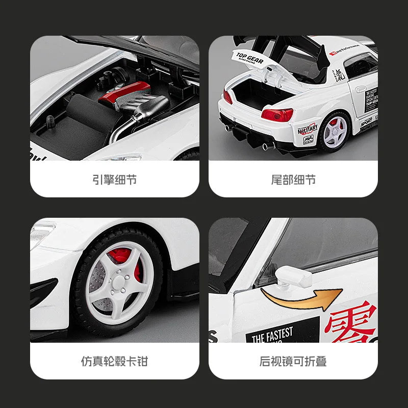 1:22 S2000 Car Decoration Ornament Indoor Decoration for Living Room Bedroom Hotel Office Decor for Home, Office And Car