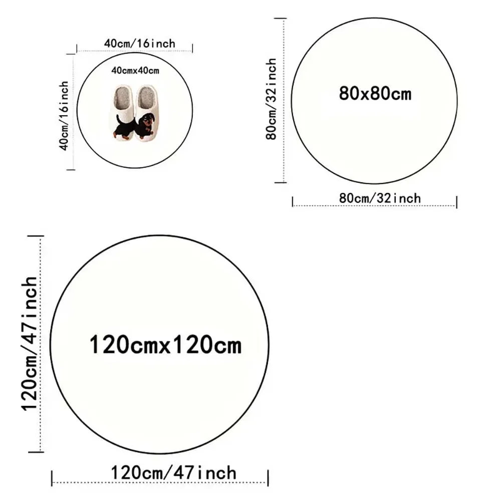 Circular Carpet, Bohemian Floor Mat, Entrance Carpet, Rural Bohemian Home Decor Floor Mat  Living Room Decoration Carpet Bedroom