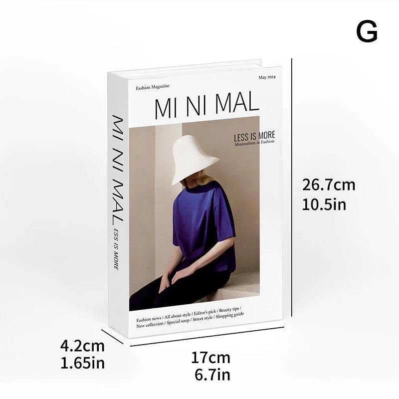 Fashion Fake Books Decoration Luxury Decorative Book Living Room Decor Simulation Book Home Decor Aesthetic Room Ornament
