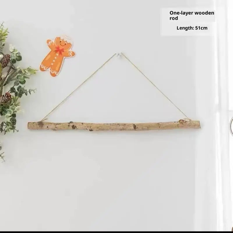 DIY 1/5/7 Tier Wooden Xmas Decorations, Hanging Wall Ornament for Home, Indoor Outdoor Window Door Decor
