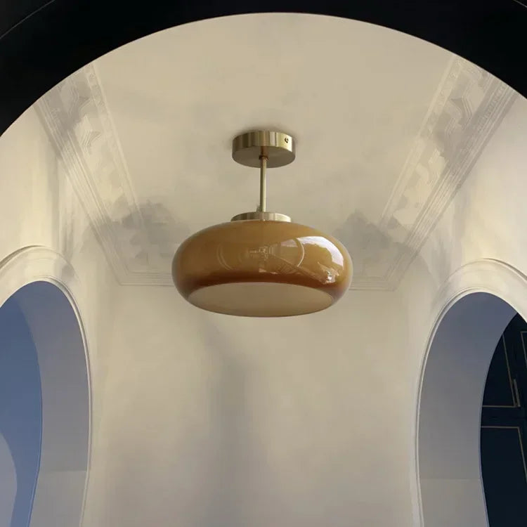 Modern Bathroom Balcony Bedroom Dining Bar Living Room Decoration  Nordic Ceiling Light Antique Brass Glass  Chandelier