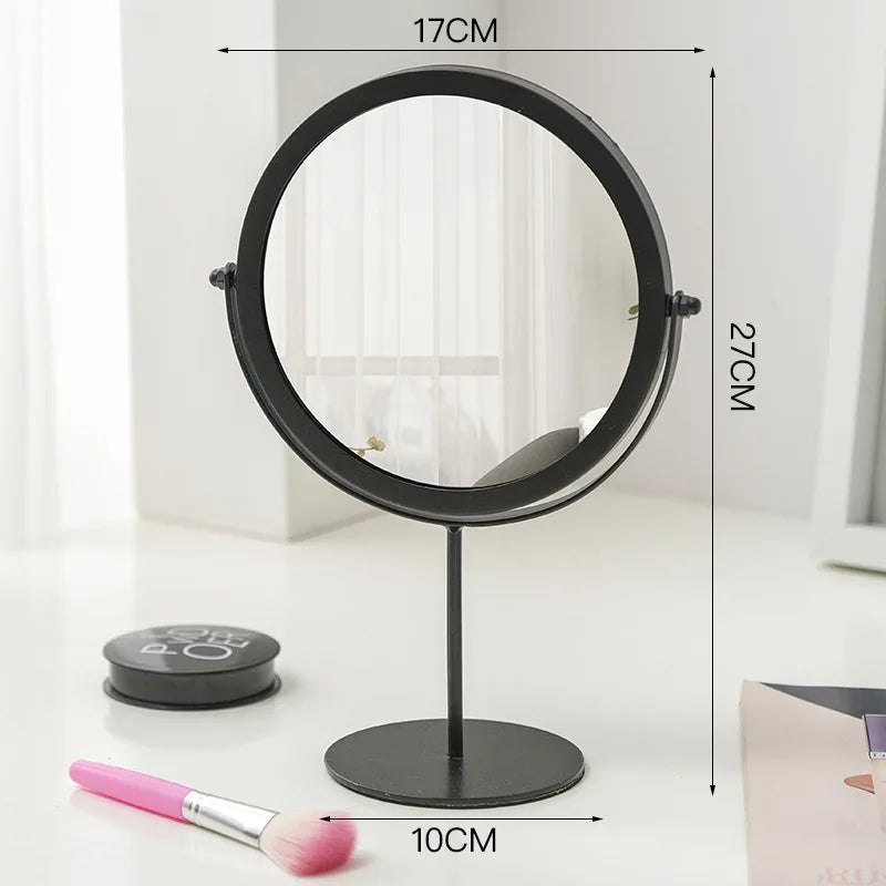 Bathroom Makeup Mirror Home Bedroom Desktop Countertop Vanity Mirror Dormitory Internet Celebrity Beauty Shower Mirror