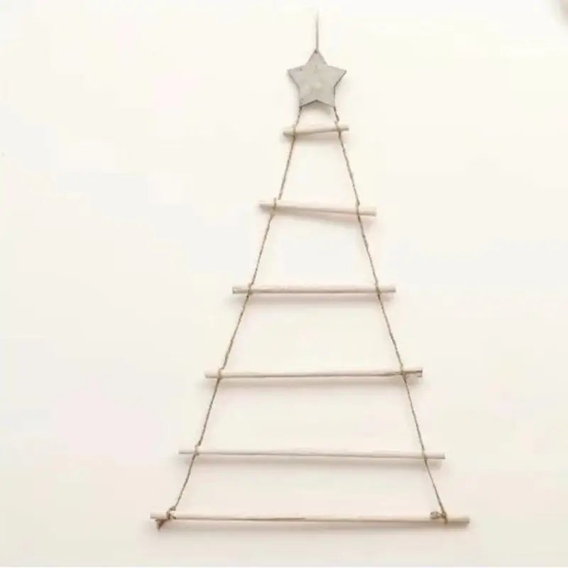 DIY 1/5/7 Tier Wooden Xmas Decorations, Hanging Wall Ornament for Home, Indoor Outdoor Window Door Decor