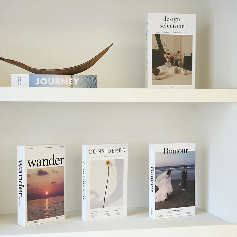 Fashion Fake Books Decoration Luxury Decorative Book Living Room Decor Simulation Book Home Decor Aesthetic Room Ornament