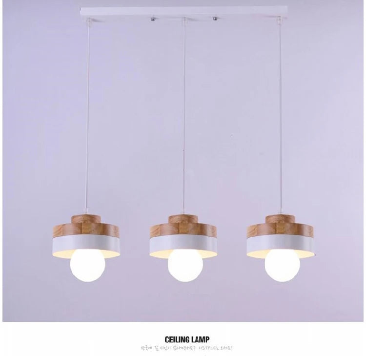 Modern Wood Chandelier Room Decor  Lighting for Living Room  Lamp for Bedroom Cafe or Restaurant Interior Decoration Lights