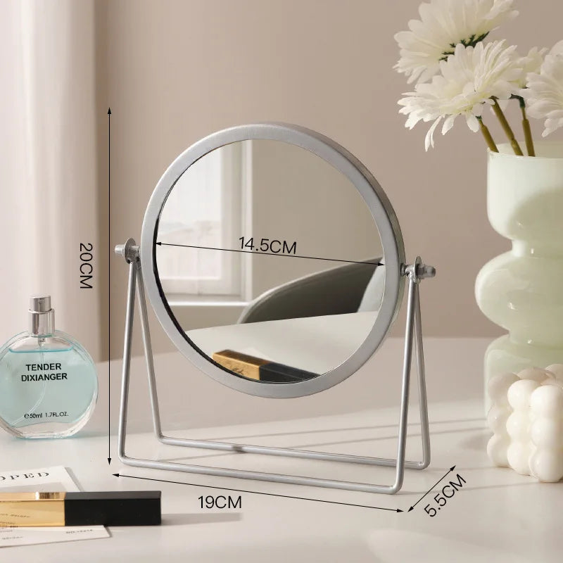 Bathroom Makeup Mirror Home Bedroom Desktop Countertop Vanity Mirror Dormitory Internet Celebrity Beauty Shower Mirror
