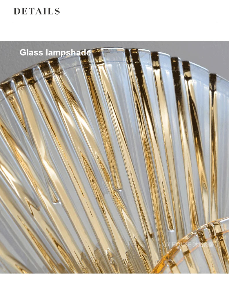 Lausanne Post-modern Home Decor For Living Room Background Wall Lamp Bedroom Light Fixtures Luxury Glass Corridor Aisle Sconces