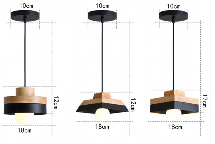 Modern Wood Chandelier Room Decor  Lighting for Living Room  Lamp for Bedroom Cafe or Restaurant Interior Decoration Lights