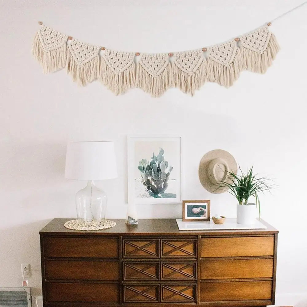 Macrame Wall Hanging Boho Room Home Decor Woven Aesthetic Wall Tapestry Home living Room Wedding Decoration Gift