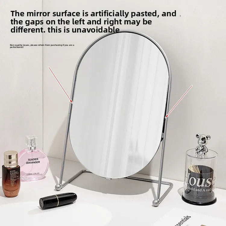 Bathroom Makeup Mirror Home Bedroom Desktop Countertop Vanity Mirror Dormitory Internet Celebrity Beauty Shower Mirror