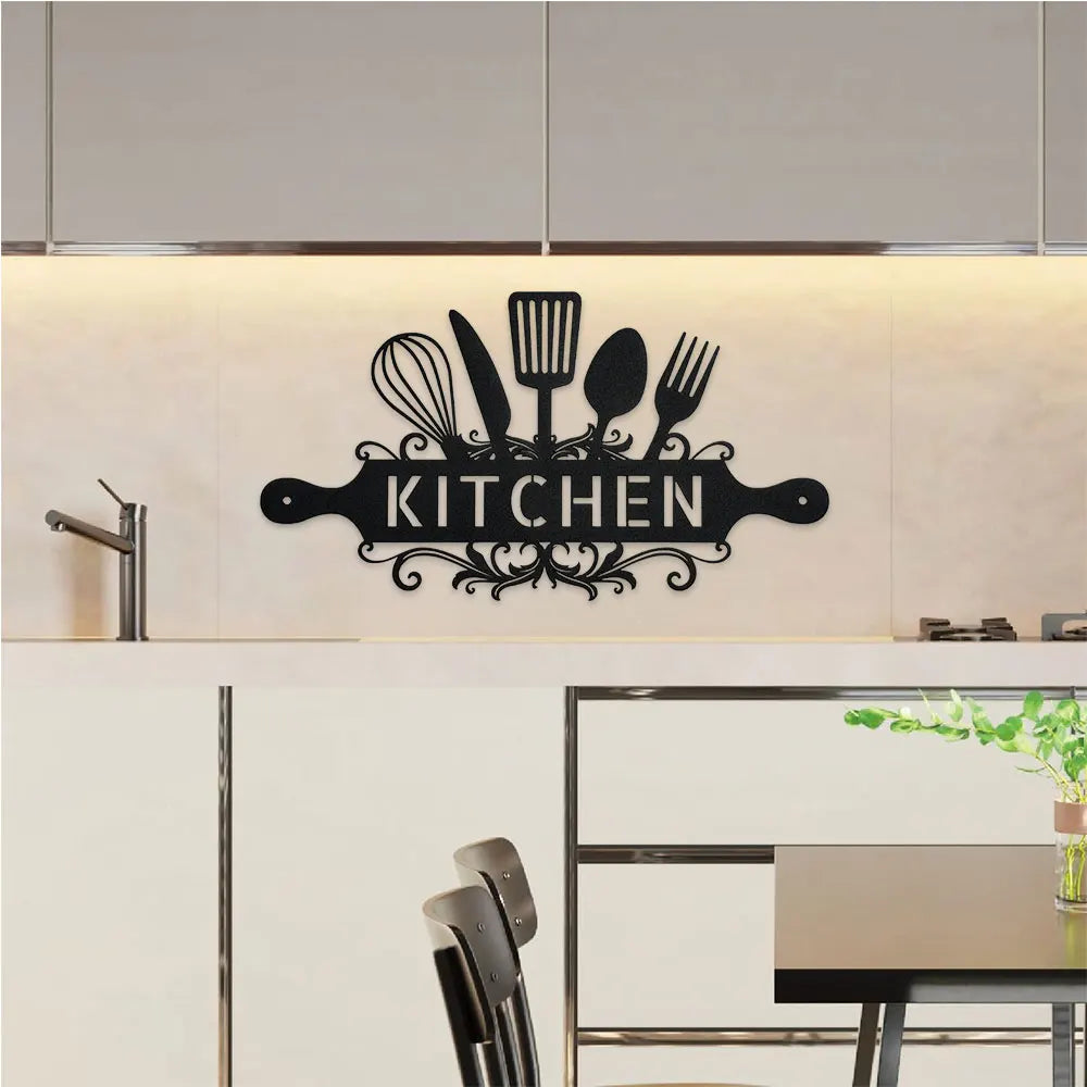 Kitchen Sign Wall Decor, Kitchen Decor, Metal Kitchen Signs Wall Decor Farmhouse & Home & Kitchen Wall Decor Farmhouse & Kitchen