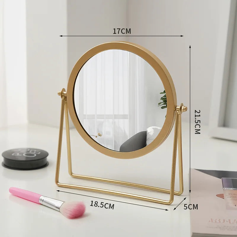 Bathroom Makeup Mirror Home Bedroom Desktop Countertop Vanity Mirror Dormitory Internet Celebrity Beauty Shower Mirror