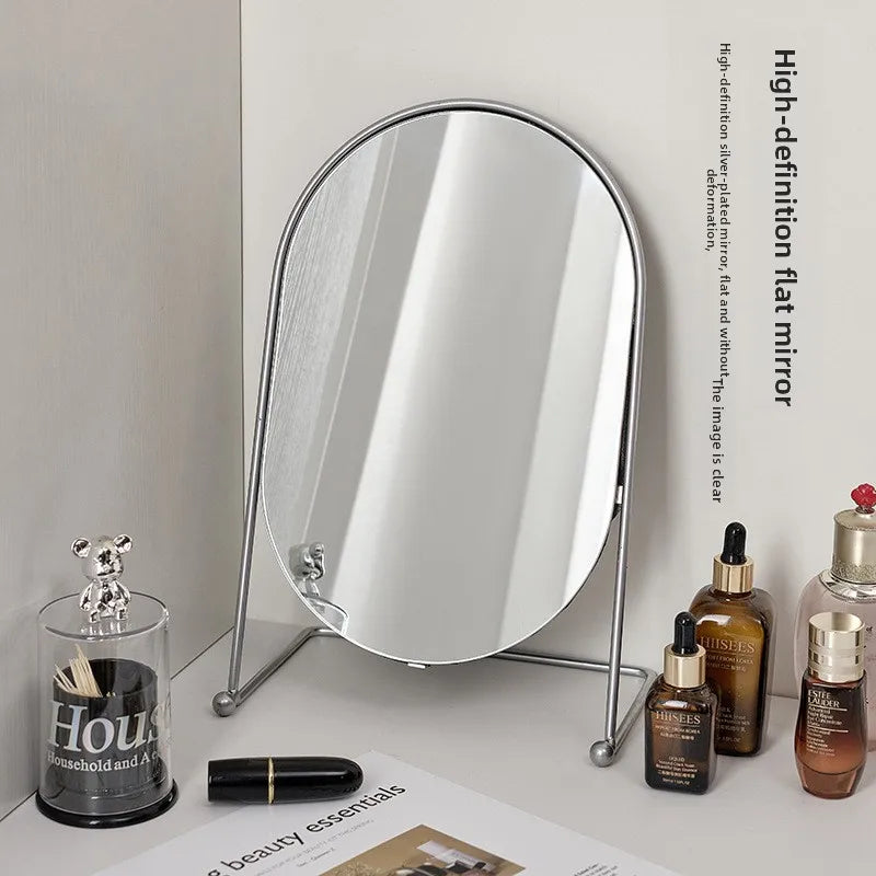 Bathroom Makeup Mirror Home Bedroom Desktop Countertop Vanity Mirror Dormitory Internet Celebrity Beauty Shower Mirror