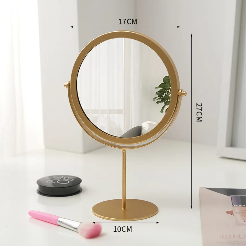 Bathroom Makeup Mirror Home Bedroom Desktop Countertop Vanity Mirror Dormitory Internet Celebrity Beauty Shower Mirror
