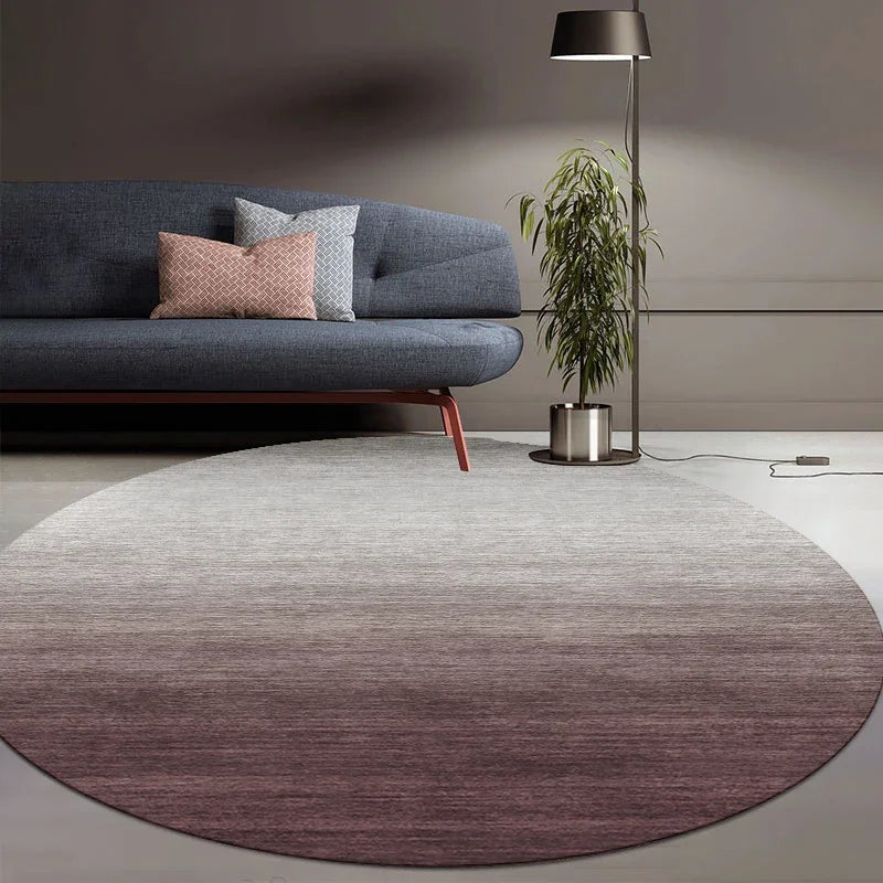Nordic Style Living Room Decoration Round Carpet Home Decor Large Area Carpets Non-slip Floor Mat Minimalist Rugs for Bedroom