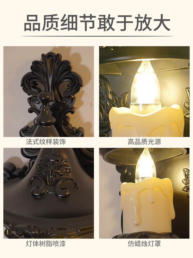 Vintage carved living room background wall aisle bedroom decoration
