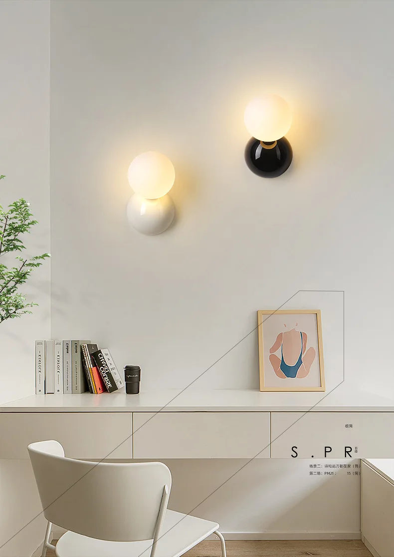 Bedroom   Wall Decor  for Bedroom Macaron Bedside Aisle Background  Atmosphere Creative Wall Light