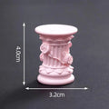 Indoor Home Dinning Room Garden Scenery Decor Roman Pillar Greek Column Statue Pedestal Candlestick Stand Figurine Sculpture