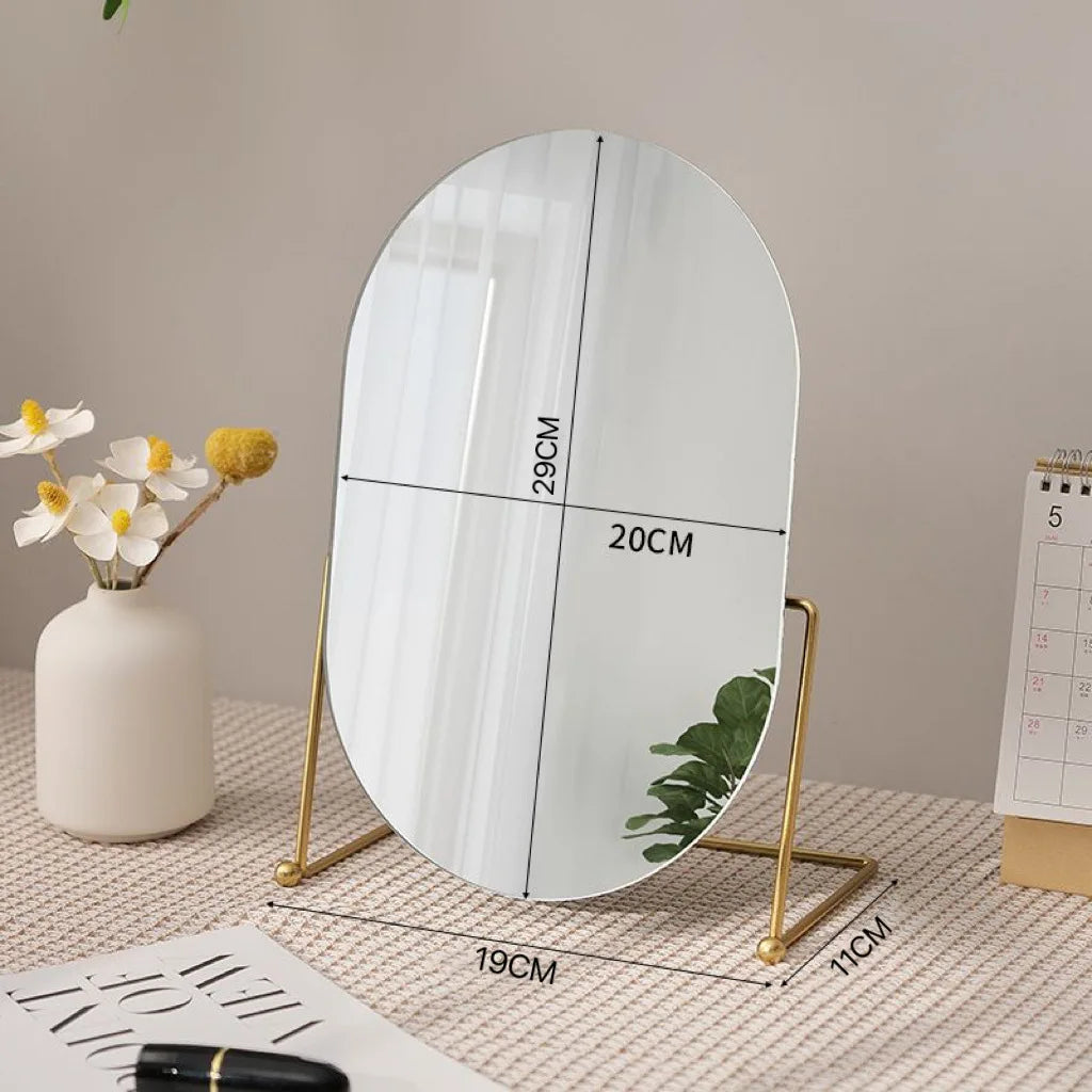 Bathroom Makeup Mirror Home Bedroom Desktop Countertop Vanity Mirror Dormitory Internet Celebrity Beauty Shower Mirror