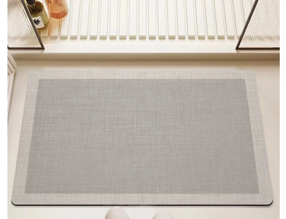 Bathroom Carpet Home Decor Rug Absorbent Non-Slip Floor Mat Japanese Minimalist Lines Diatom Mud Rugs Toilet Area Alfombra 양탄자