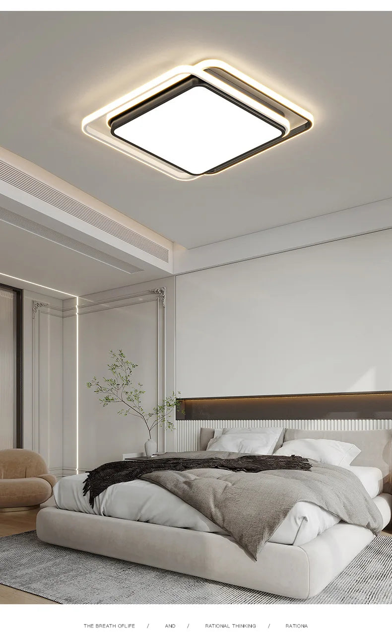 Living Room LED Ceiling Lamp Modern Simple Bedroom Room Dining Light Nordic Lustre Home Decor Interior Lighting Kids Chandelier