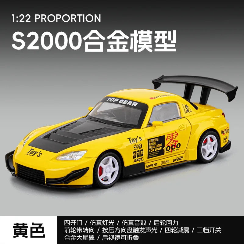 1:22 S2000 Car Decoration Ornament Indoor Decoration for Living Room Bedroom Hotel Office Decor for Home, Office And Car