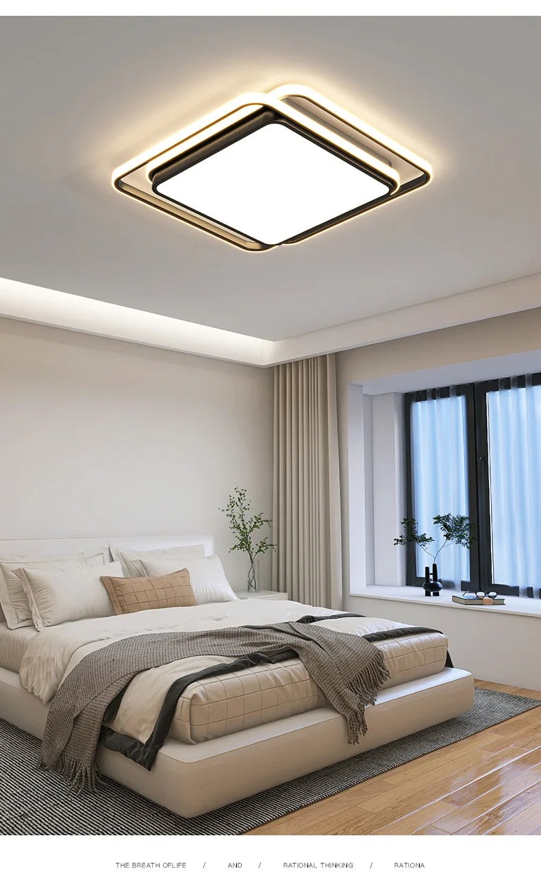 Living Room LED Ceiling Lamp Modern Simple Bedroom Room Dining Light Nordic Lustre Home Decor Interior Lighting Kids Chandelier