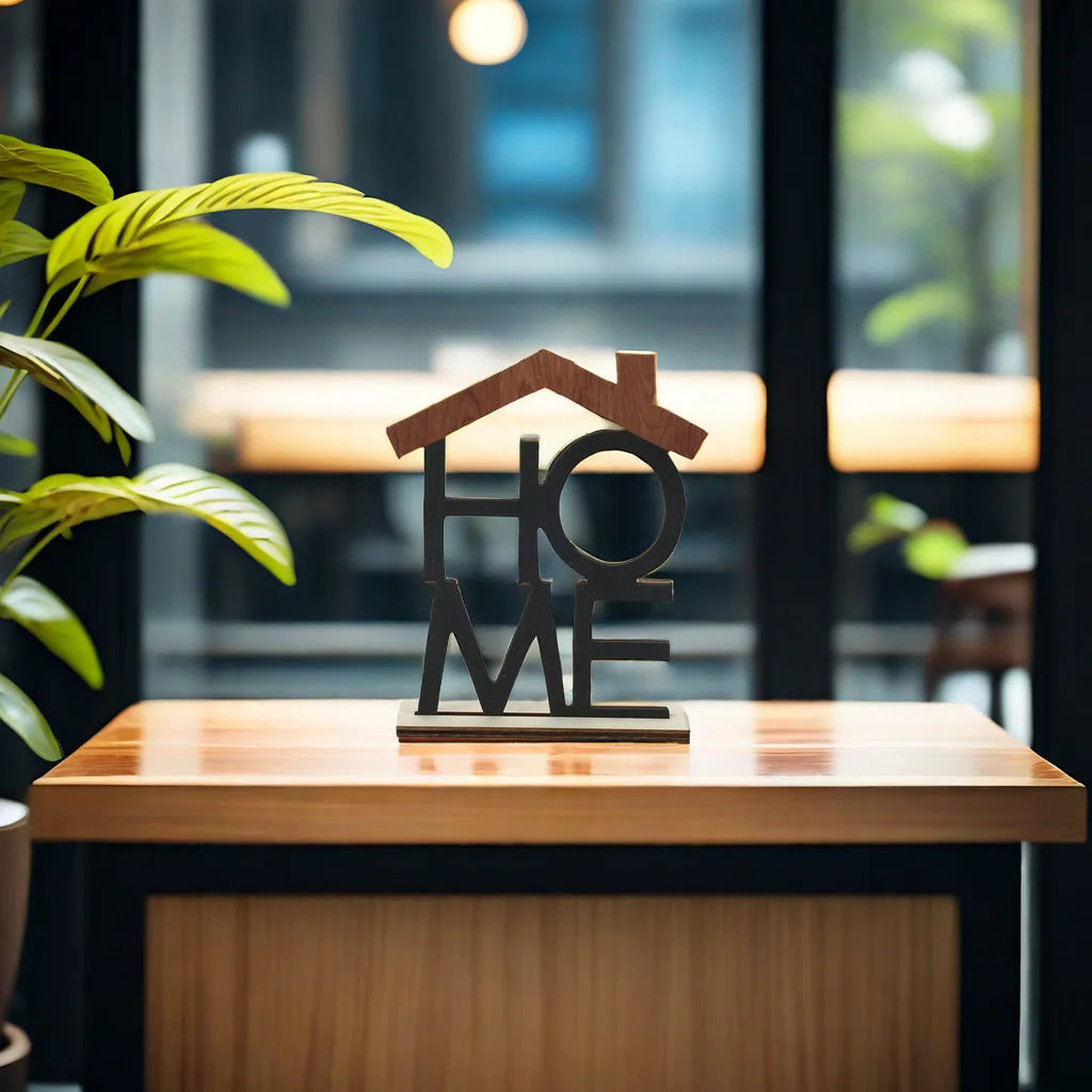 “HOME”Wooden Ornaments Wooden Crafts Desktop Counter Decorations Home Decor“LOVE” Accessories