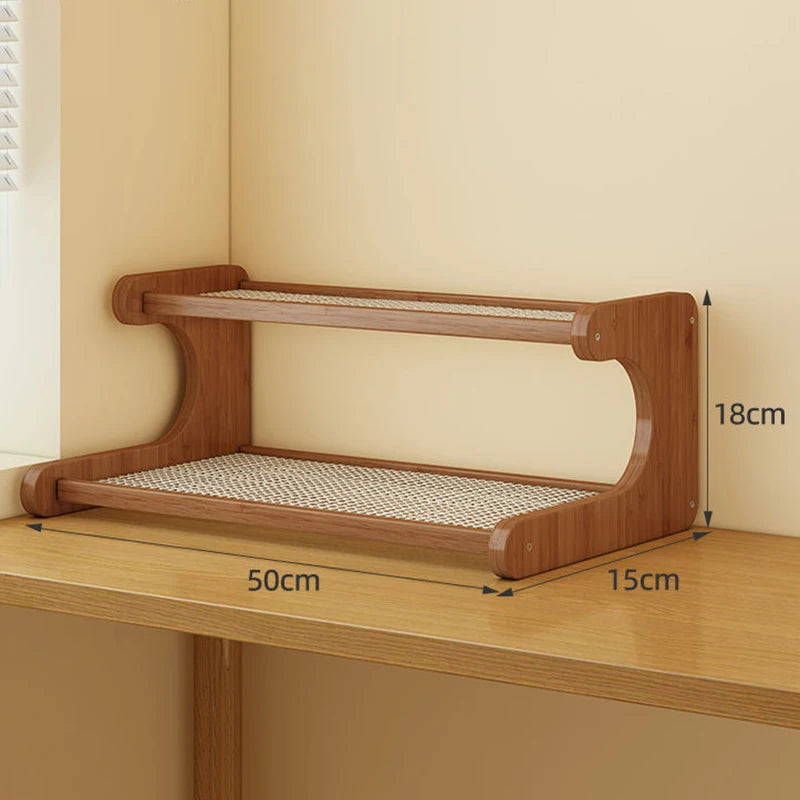 Bamboo Organizer Bathroom Shelves Table Decoration Accessories Bathroom Shelves Large Storage Rack Corner Storage Rack Creative
