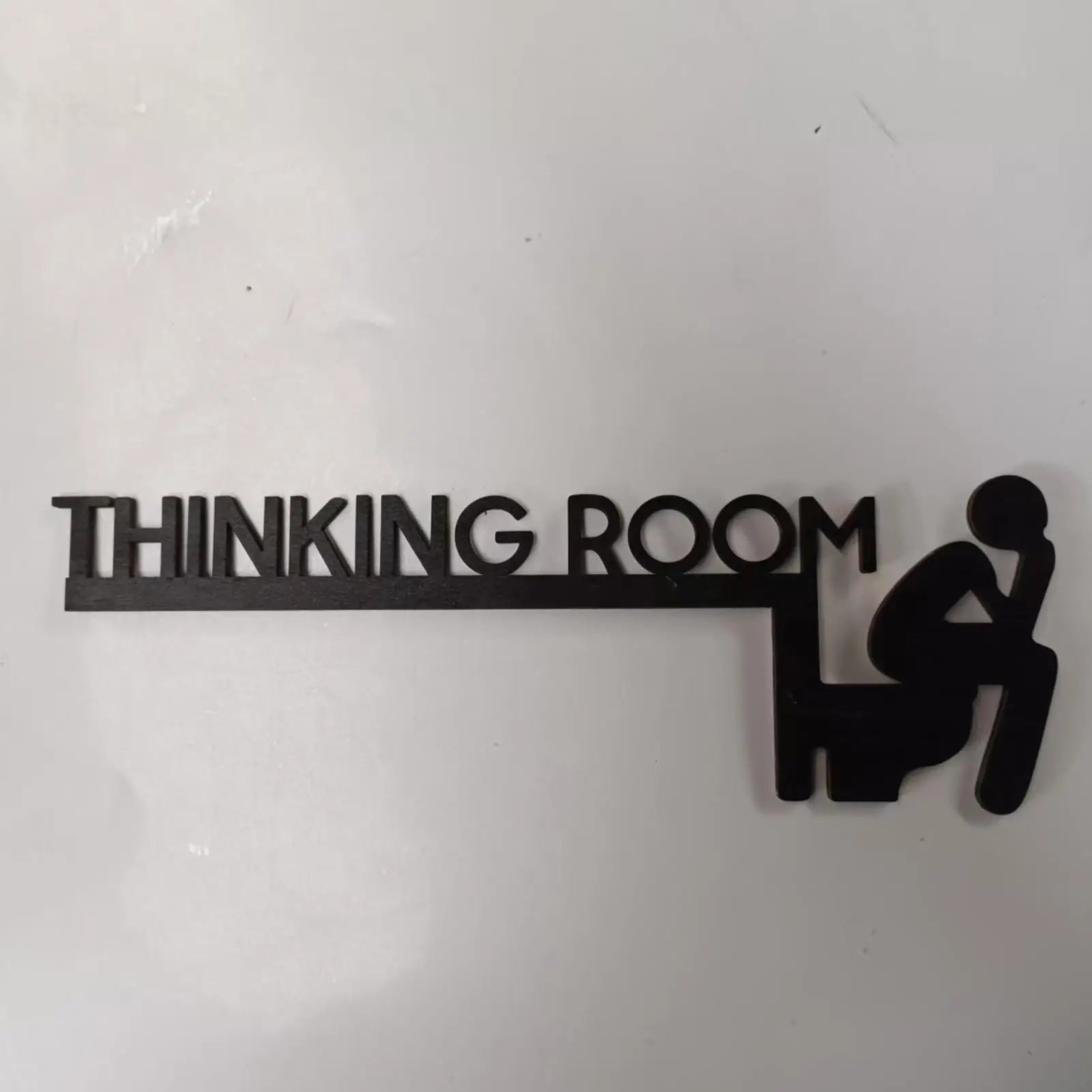 Bathroom Door Frame Decor Door Frame Corner Wooden Sign Decorations Unique Thinking Room Fun Toilet Door Sign Funny Creative
