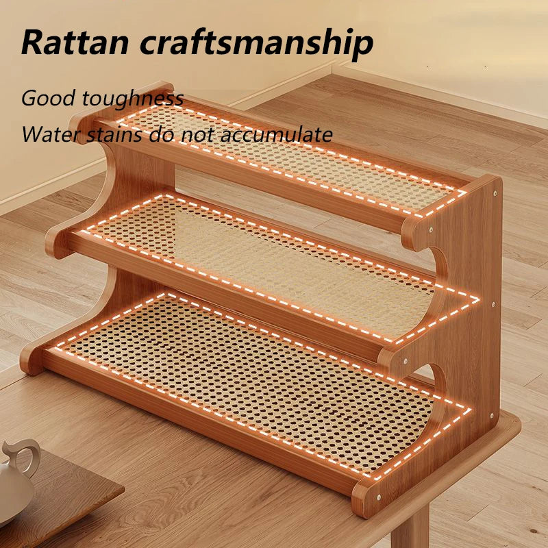 Bamboo Organizer Bathroom Shelves Table Decoration Accessories Bathroom Shelves Large Storage Rack Corner Storage Rack Creative