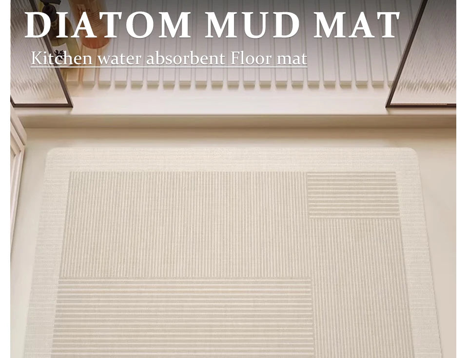 Bathroom Carpet Home Decor Rug Absorbent Non-Slip Floor Mat Japanese Minimalist Lines Diatom Mud Rugs Toilet Area Alfombra 양탄자