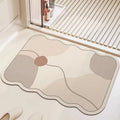 Bathroom Carpet Home Decor Rug Absorbent Non-Slip Floor Mat Japanese Minimalist Lines Diatom Mud Rugs Toilet Area Alfombra 양탄자