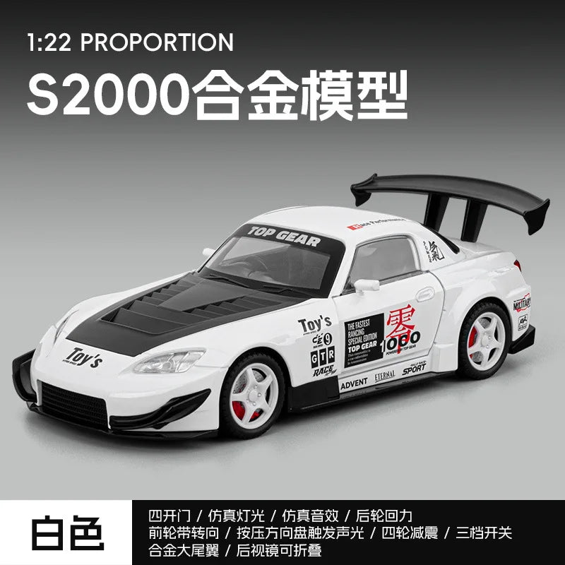 1:22 S2000 Car Decoration Ornament Indoor Decoration for Living Room Bedroom Hotel Office Decor for Home, Office And Car