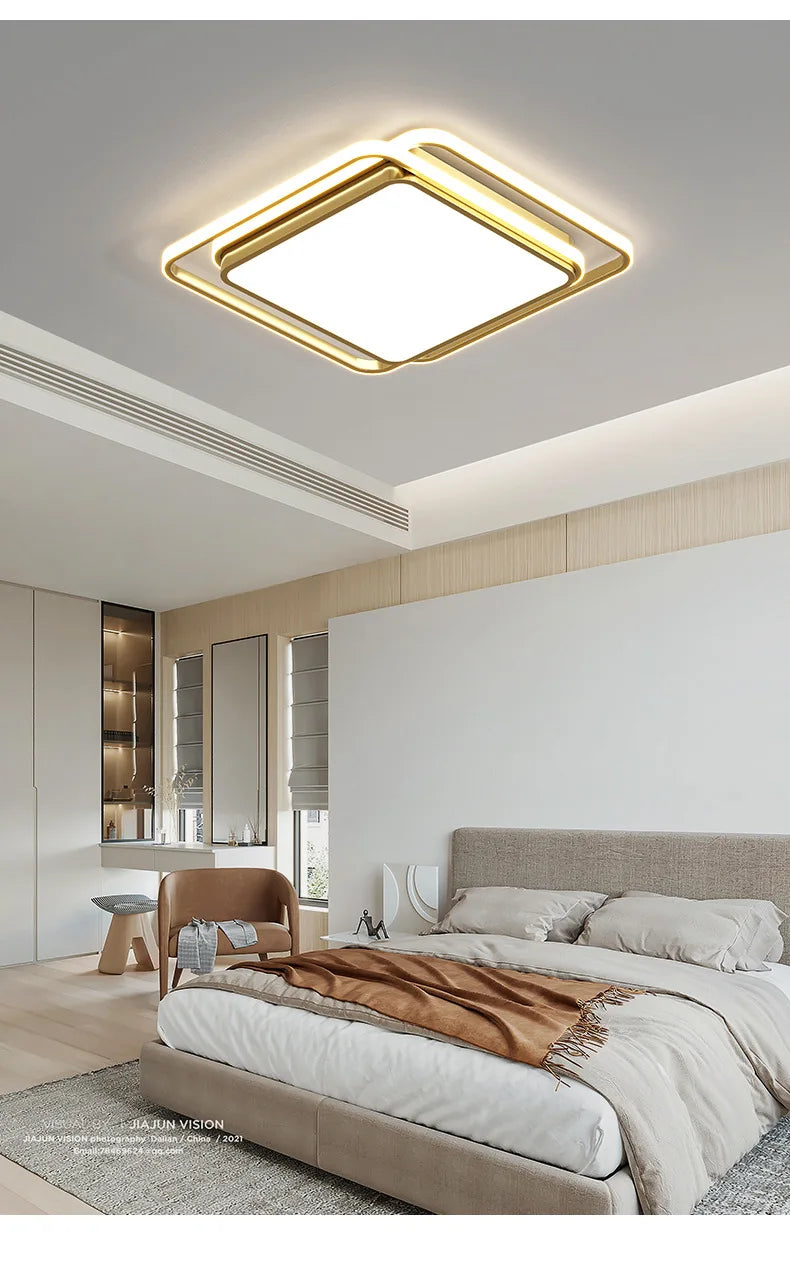 Living Room LED Ceiling Lamp Modern Simple Bedroom Room Dining Light Nordic Lustre Home Decor Interior Lighting Kids Chandelier