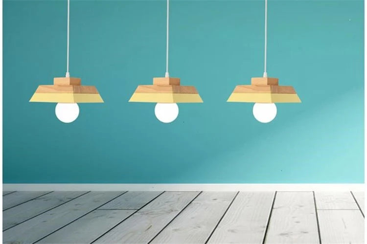 Modern Wood Chandelier Room Decor  Lighting for Living Room  Lamp for Bedroom Cafe or Restaurant Interior Decoration Lights