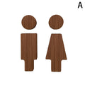 Bathroom Decoration Premium Bathroom Sign Solid Wood Men's And Women's Toilet Sign Home Bathroom Decor