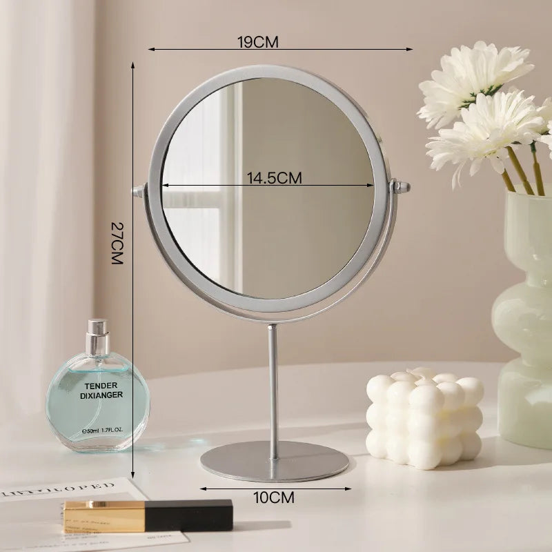 Bathroom Makeup Mirror Home Bedroom Desktop Countertop Vanity Mirror Dormitory Internet Celebrity Beauty Shower Mirror