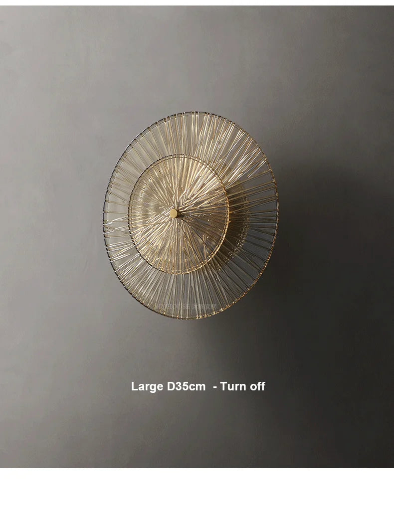Lausanne Post-modern Home Decor For Living Room Background Wall Lamp Bedroom Light Fixtures Luxury Glass Corridor Aisle Sconces