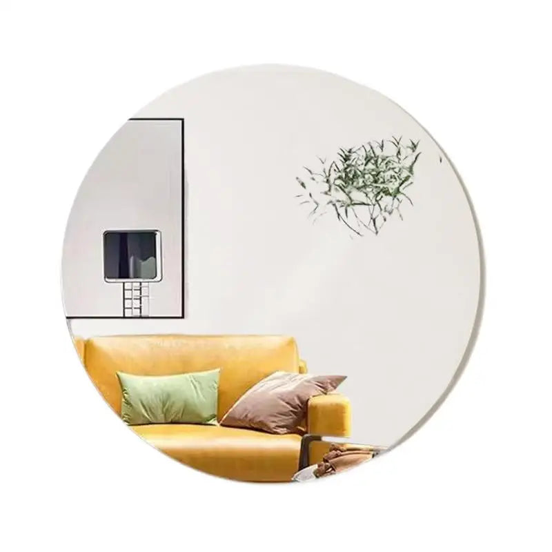 Bathroom Mirror Frameless Bathroom Wall Mirror Stickers Adhesive Bathroom Vanity Mirrors Waterproof Room Wall Decor For Bathroom